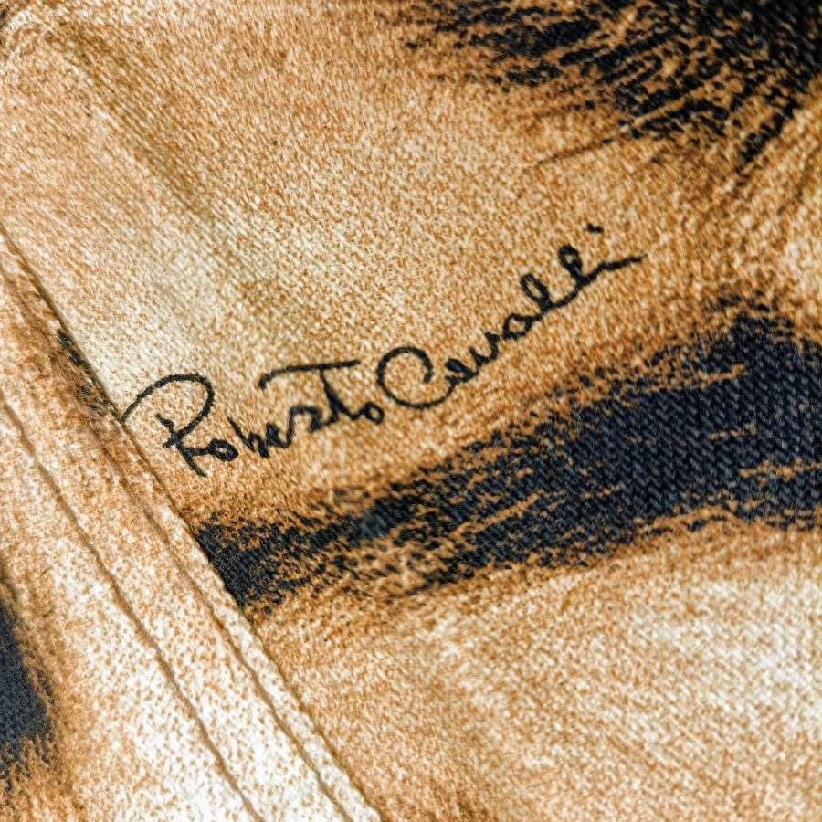 Roberto Cavalli animalier jeans vintage leopardati - immagine 7