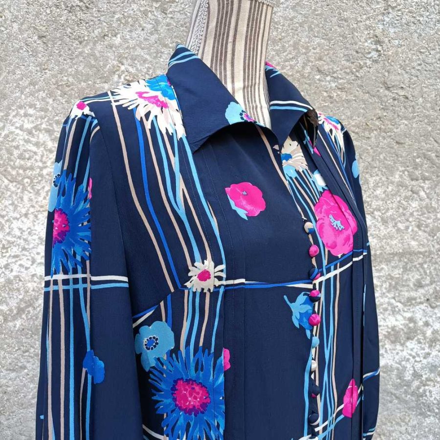 camicia blu vintage