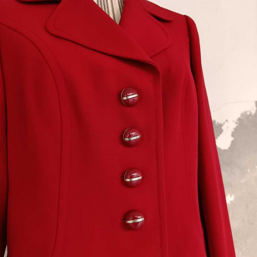 blazer rosso vintage