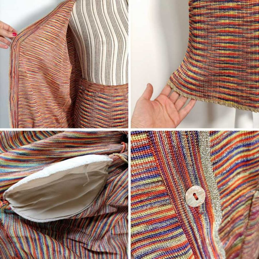 Missoni vintage completo cardigan e gonna 1980s - immagine 10