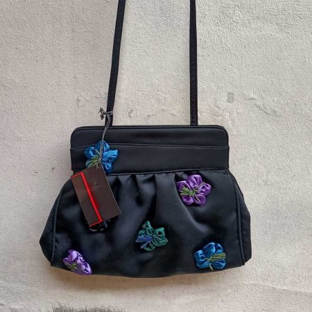 borsa in raso nera