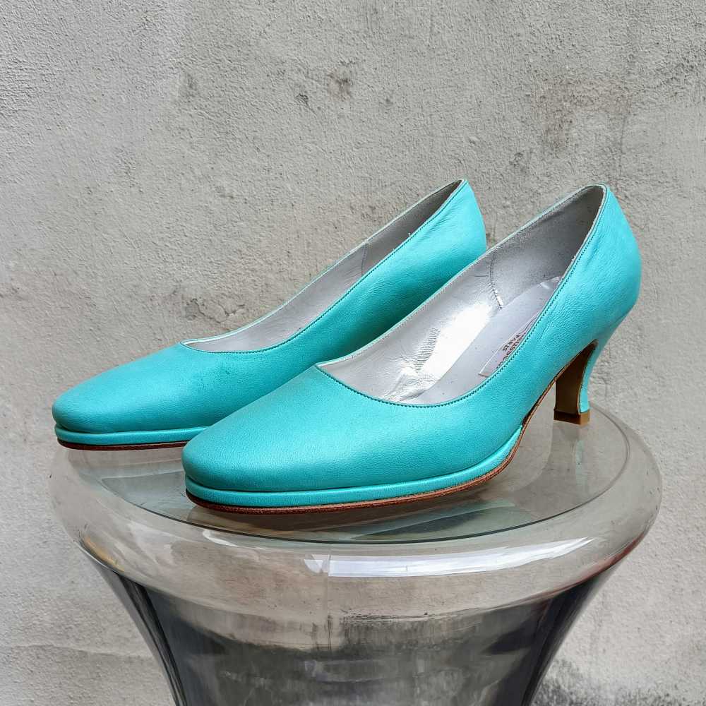 scarpe chic azzurre