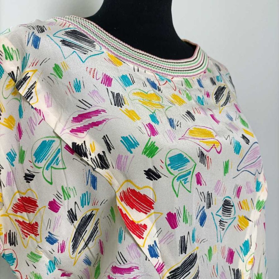 camicia donna vintage in seta