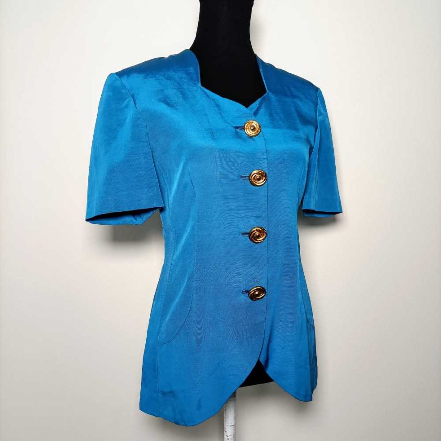 giacca blu cielo vintage