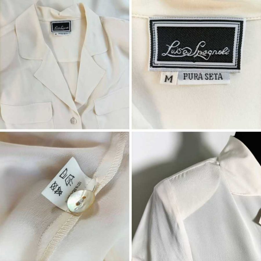 camicia seta vintage Luisa Spagnoli