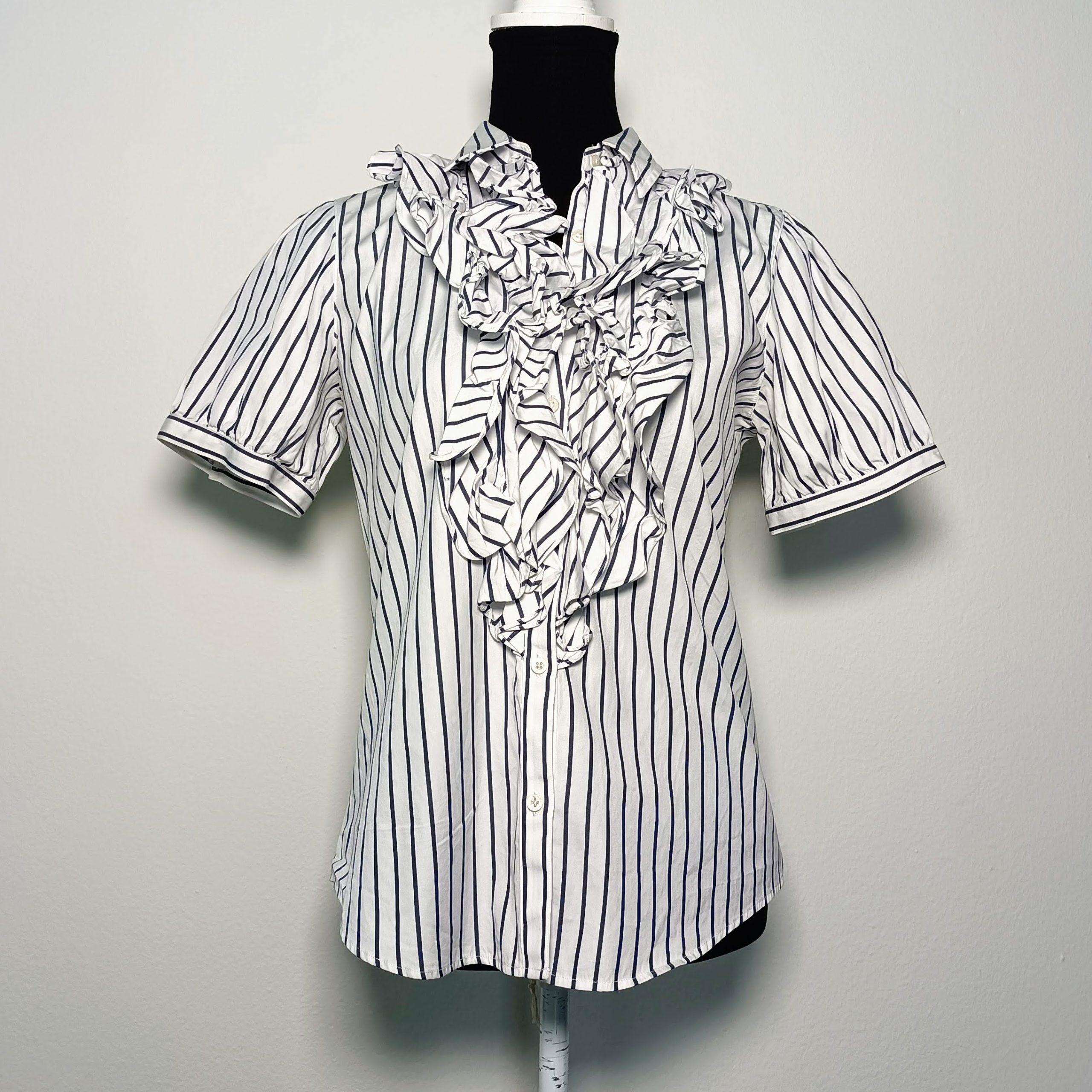 camicia a righe ralph lauren