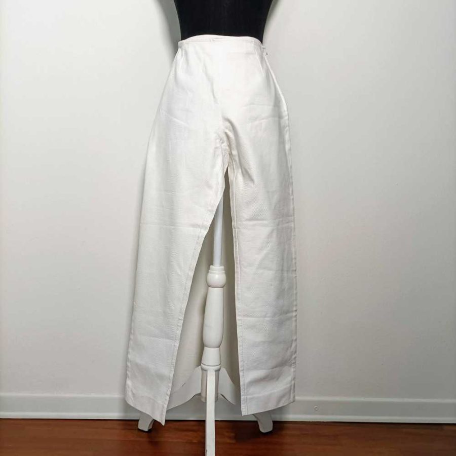 pantaloni bianchi donna vintage