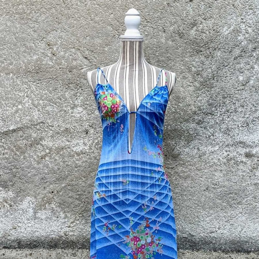 summer dress vintage lungo