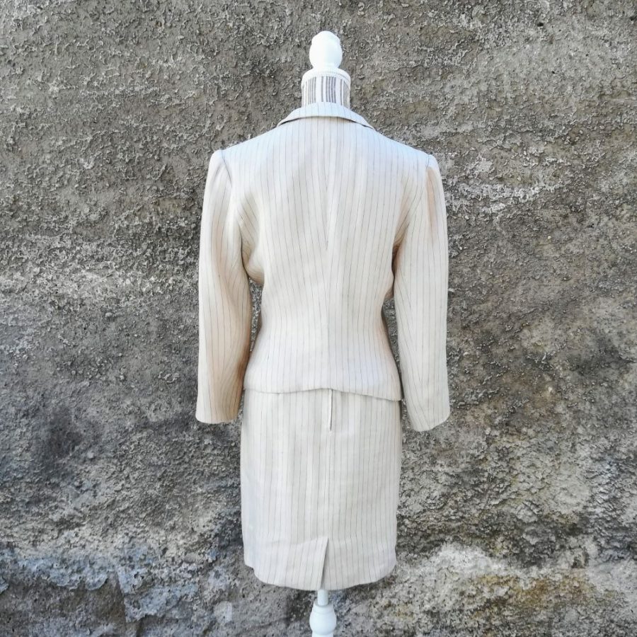tailleur gonna in lino
