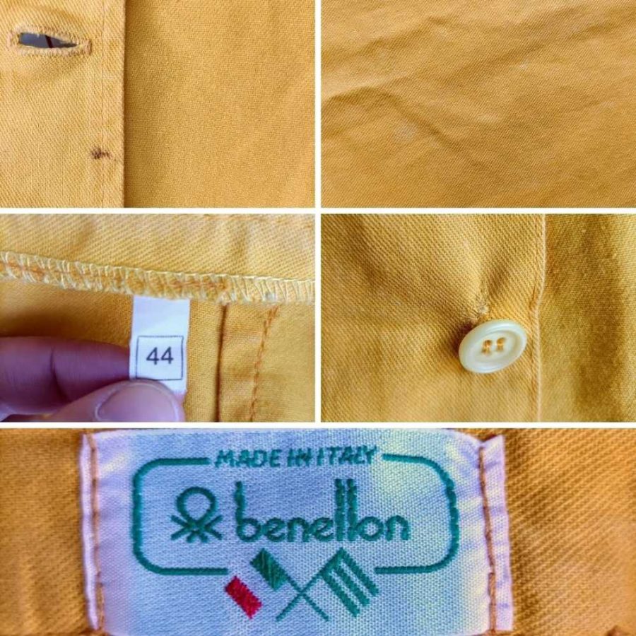 United Colors of Benetton 1980s gonna gialla - immagine 7