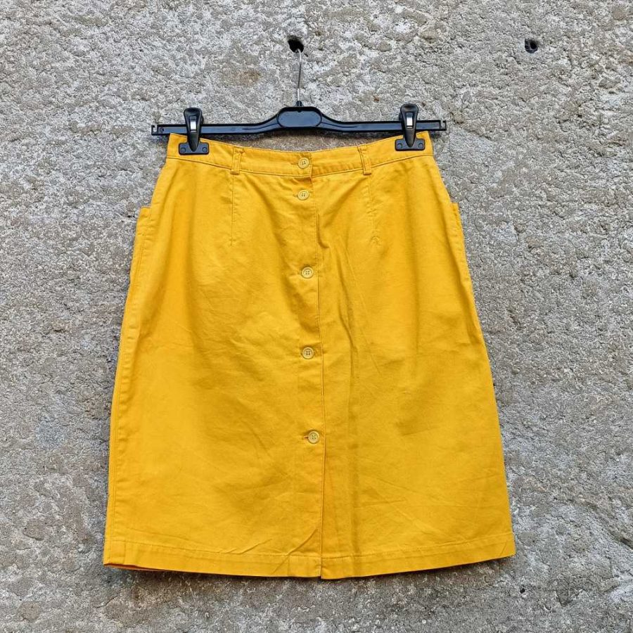United Colors of Benetton 1980s gonna gialla - immagine 5