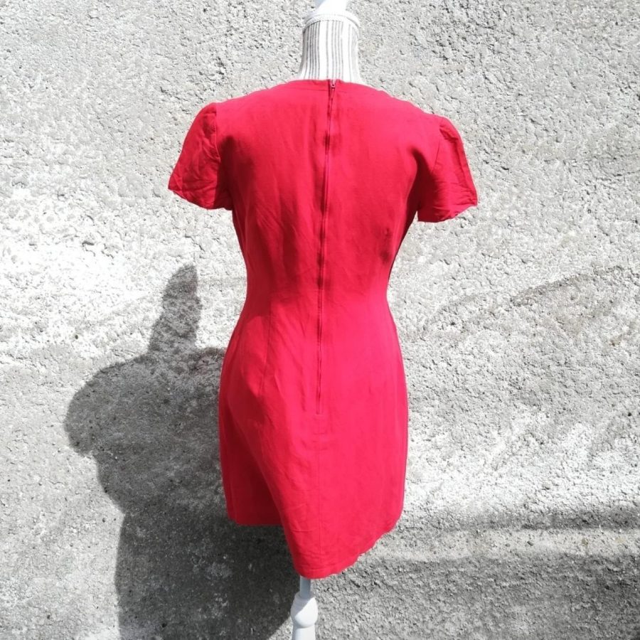 Vestito rosso vintage anni 90 - immagine 5