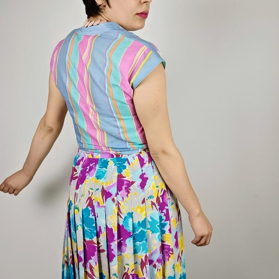 Camicia vintage a righe Roberto Capucci - immagine 6