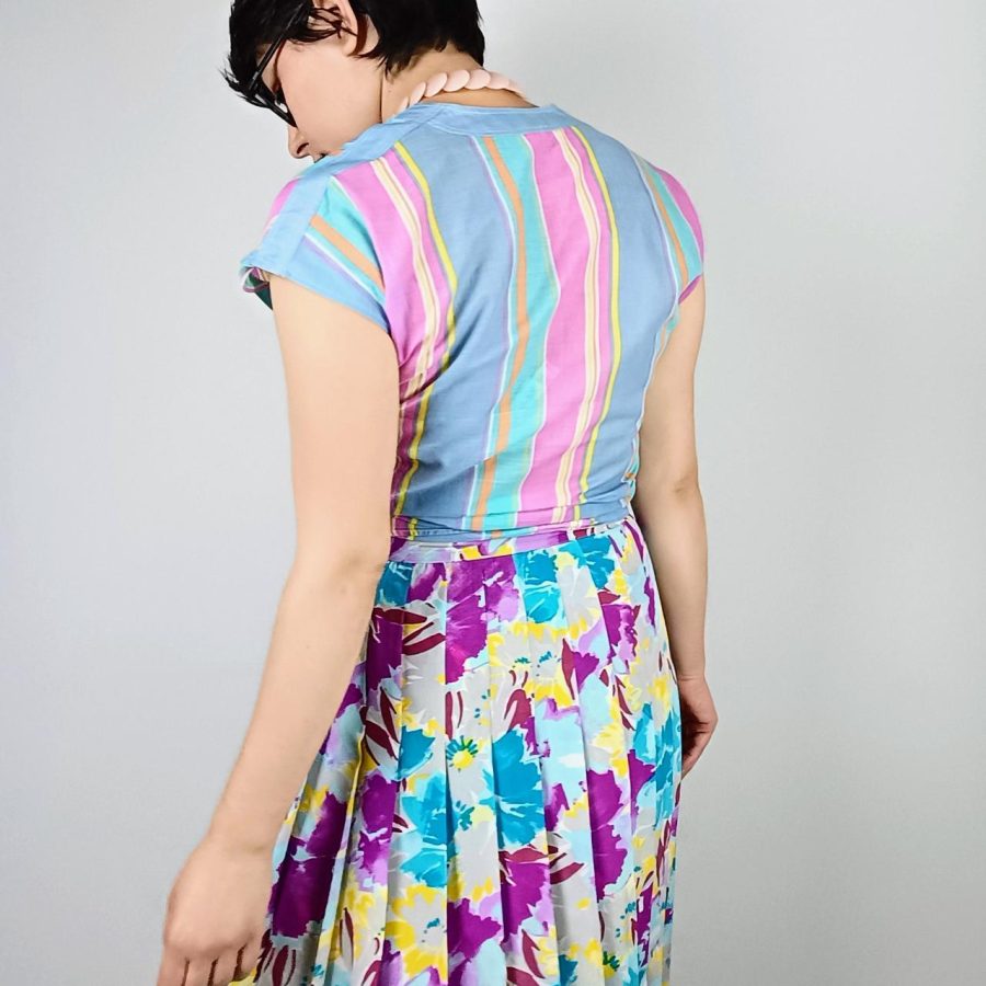 Camicia vintage a righe Roberto Capucci - immagine 4