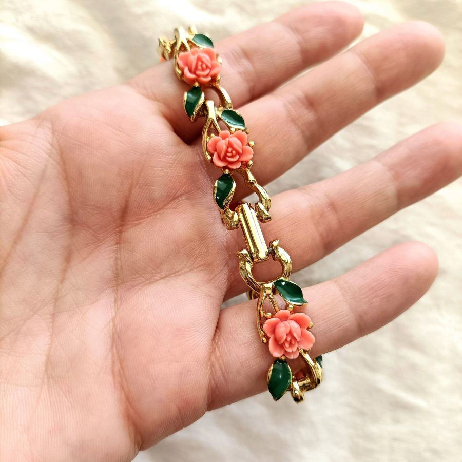 bracciale vintage con fiori