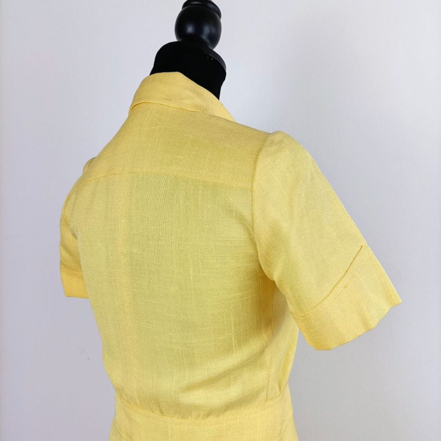vestito corto giallo