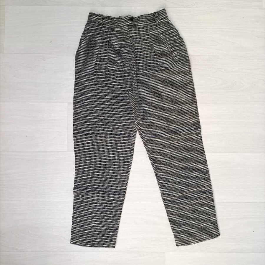 pantaloni bianco nero