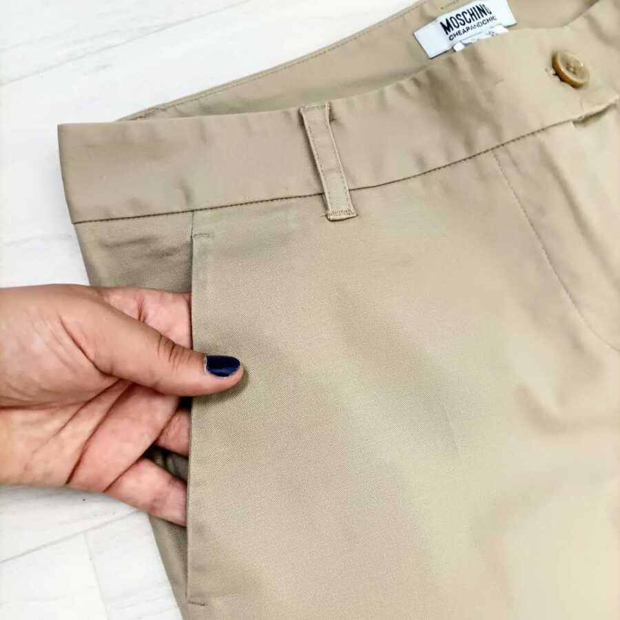 pantaloni casual beige