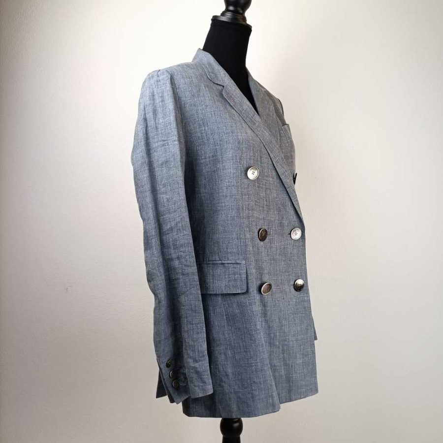giacca azzurra vintage