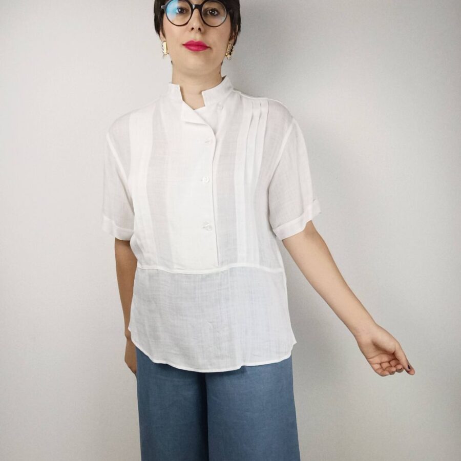 white vintage blouse