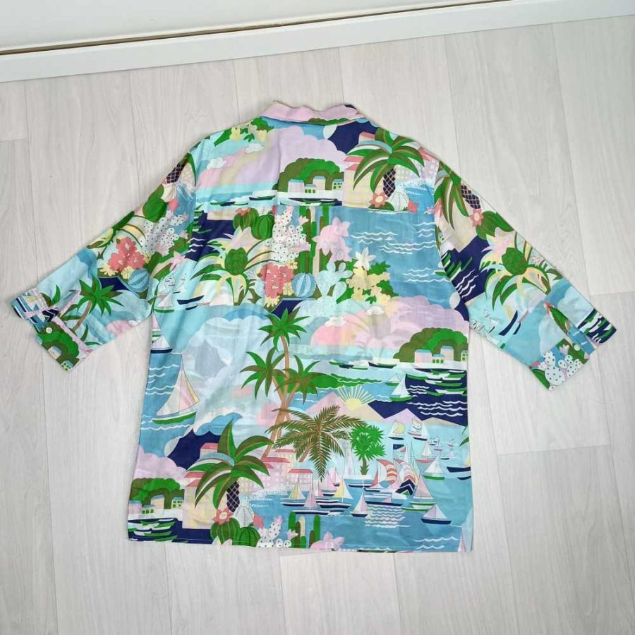 camicia fiori vintage