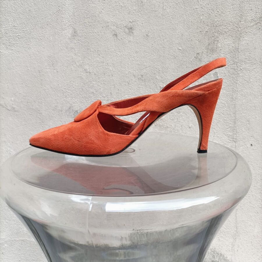 scarpe arancioni vintage