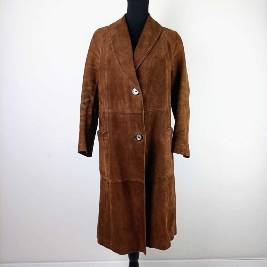 cappotto in camoscio vintage