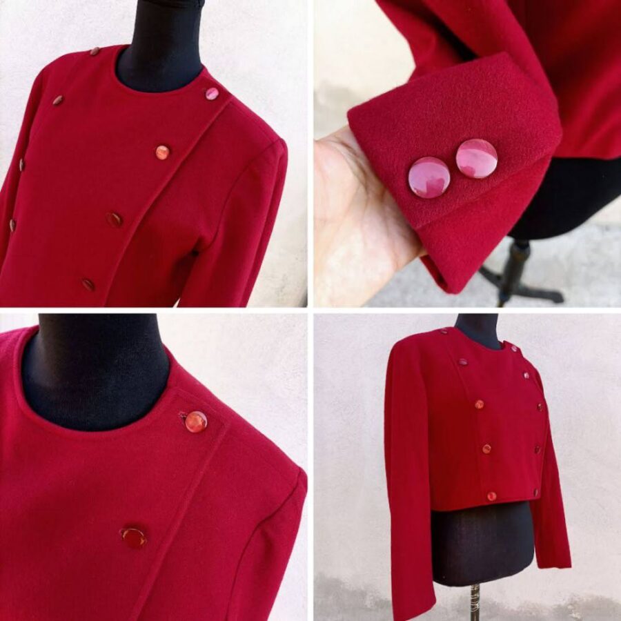 giacca corta rossa 1960s
