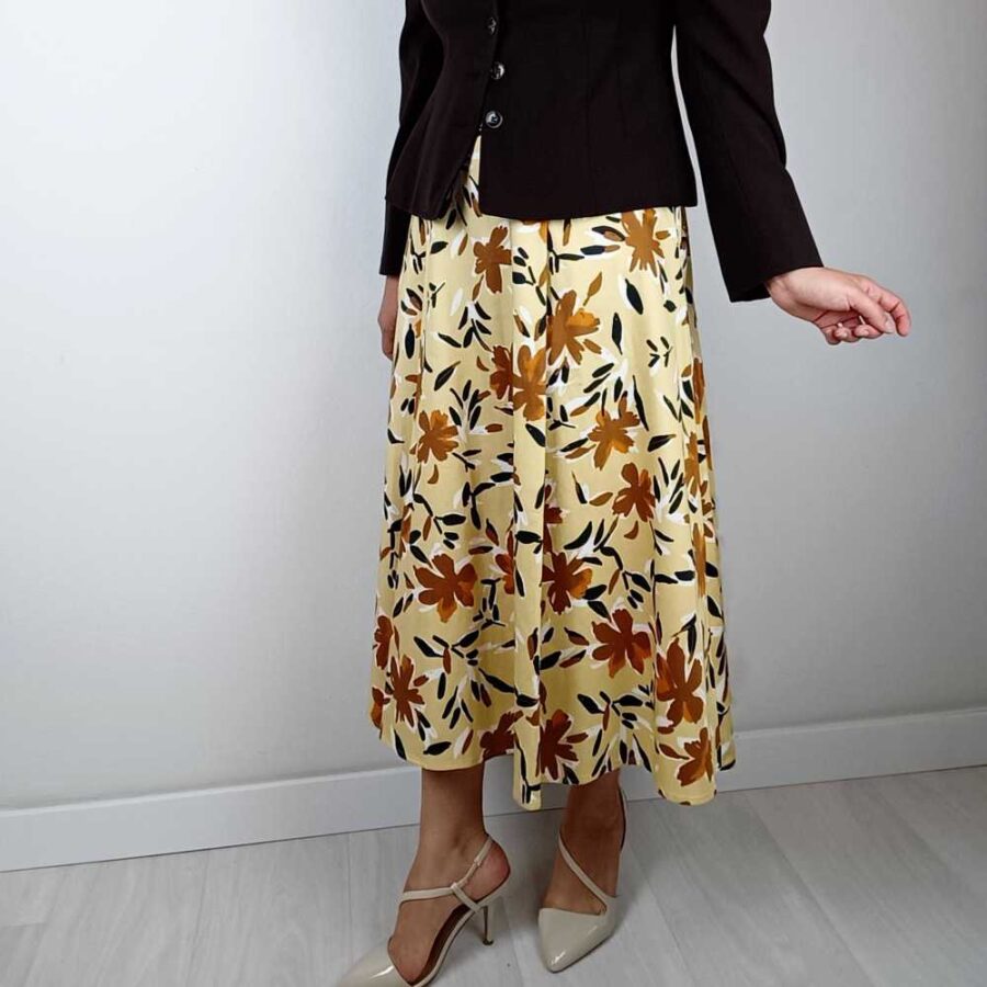 vintage flower y2k skirt