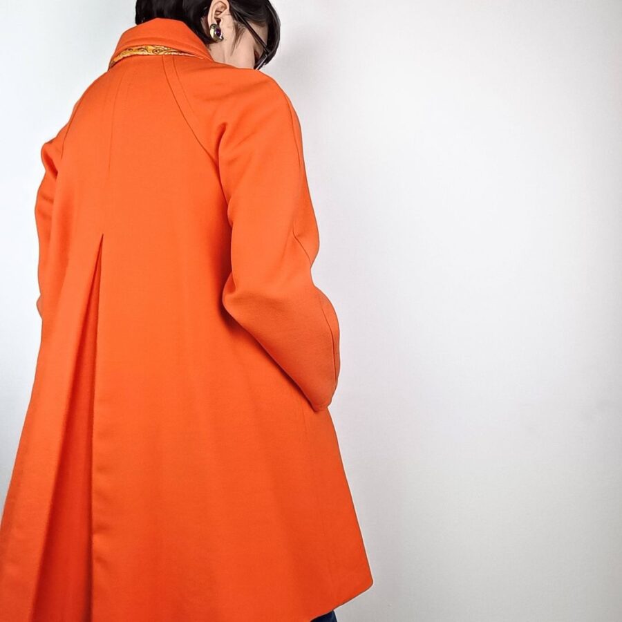 cappotto arancione donna