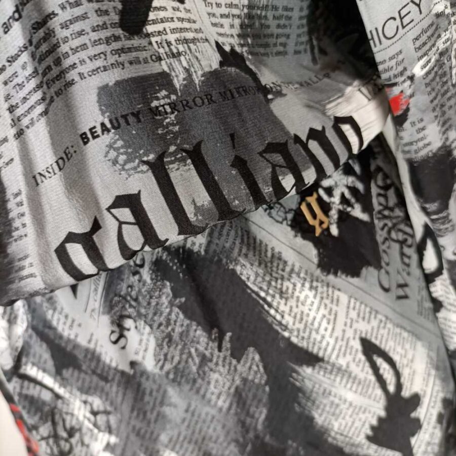 Galliano vestito seta