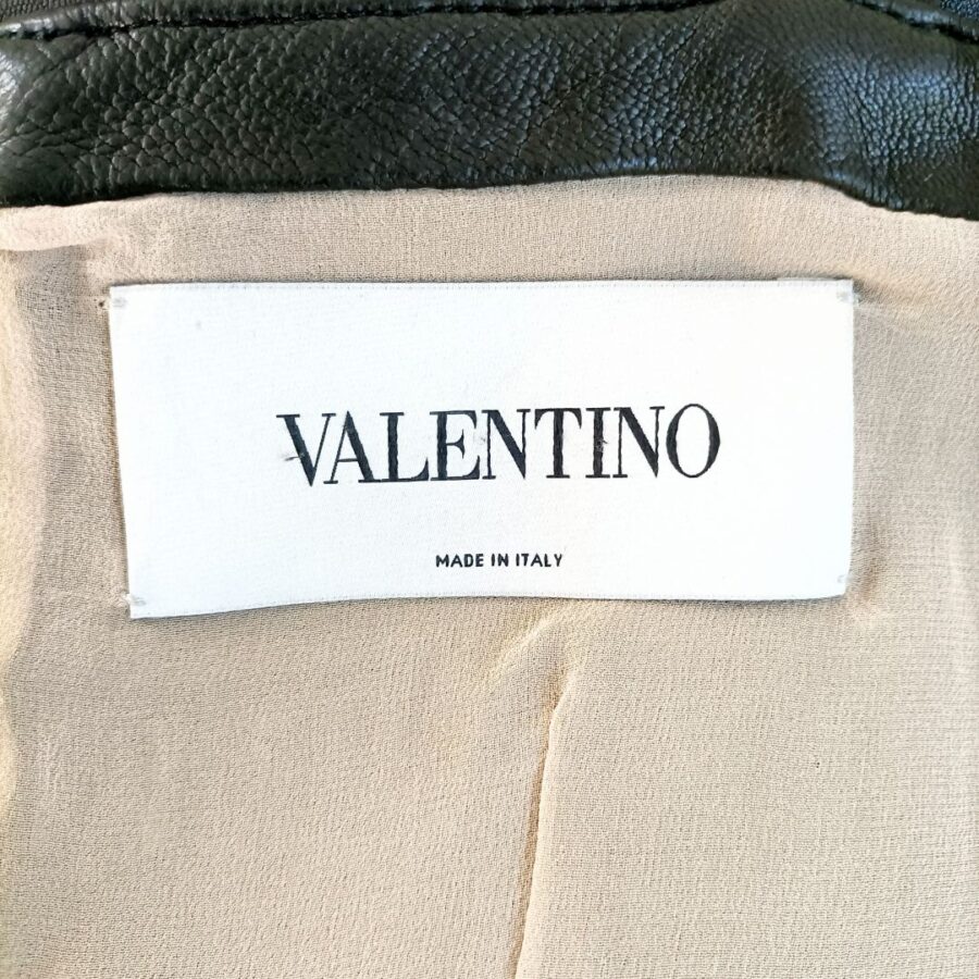 vestito in pelle valentino