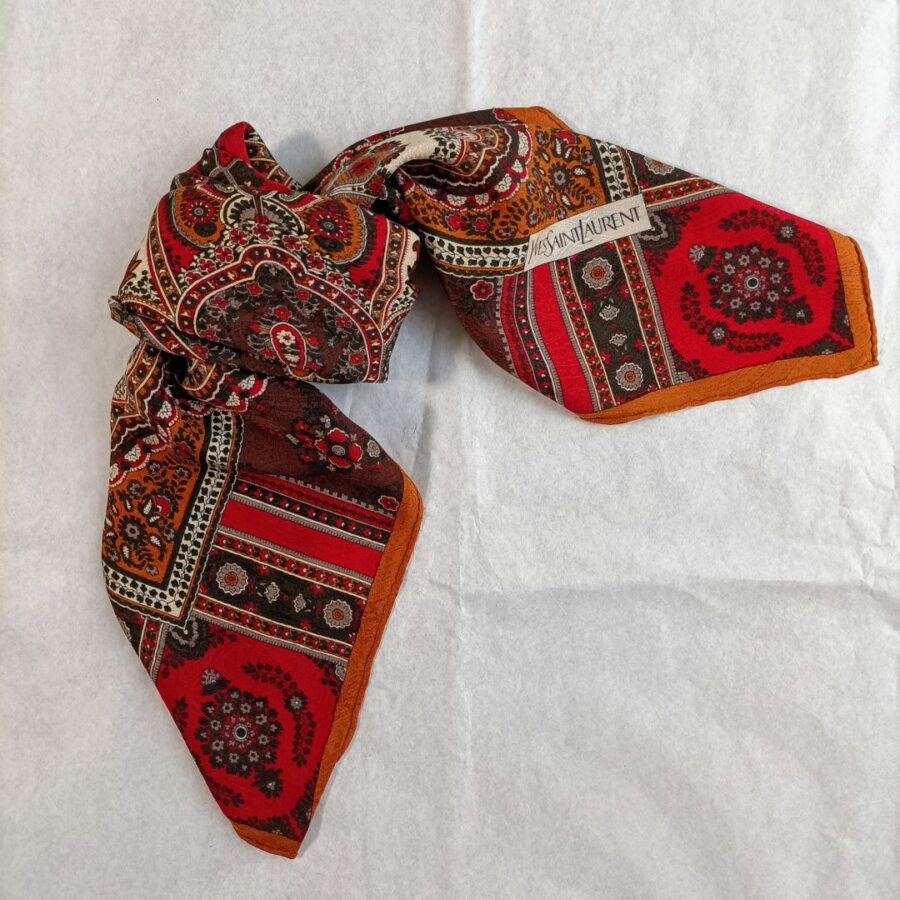 foulard yves saint laurent vintage