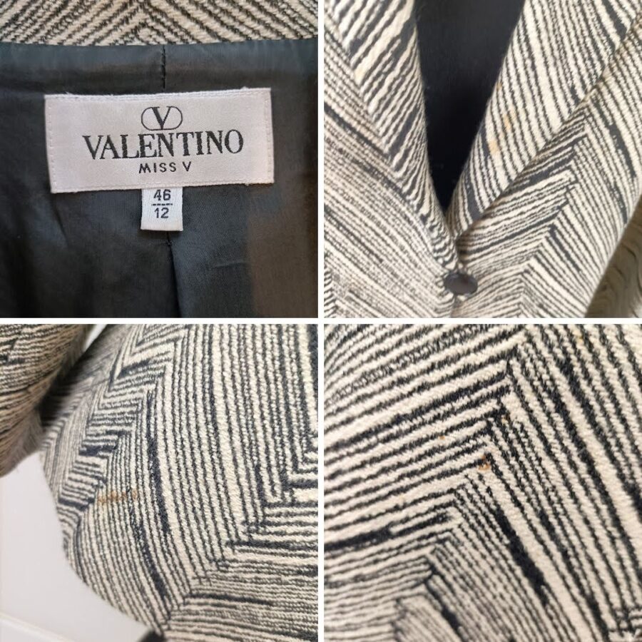 Giacca a righe optical Valentino miss V vintage 90s - immagine 5