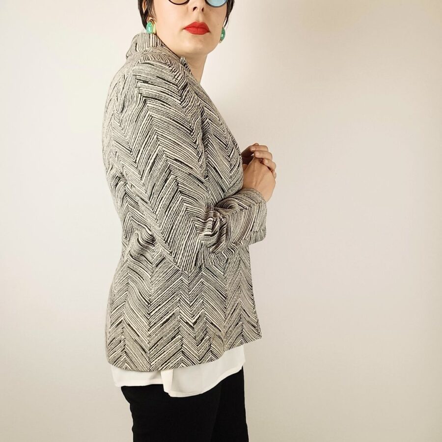 Giacca a righe optical Valentino miss V vintage 90s - immagine 4