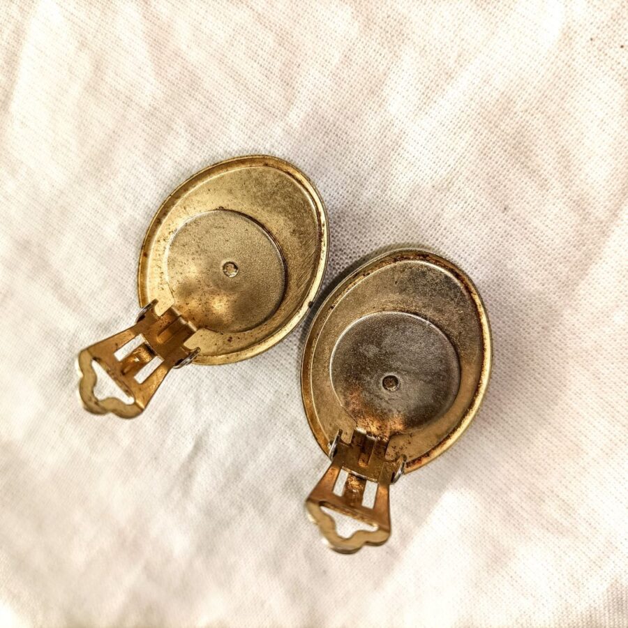 vintage clip earrings sixties
