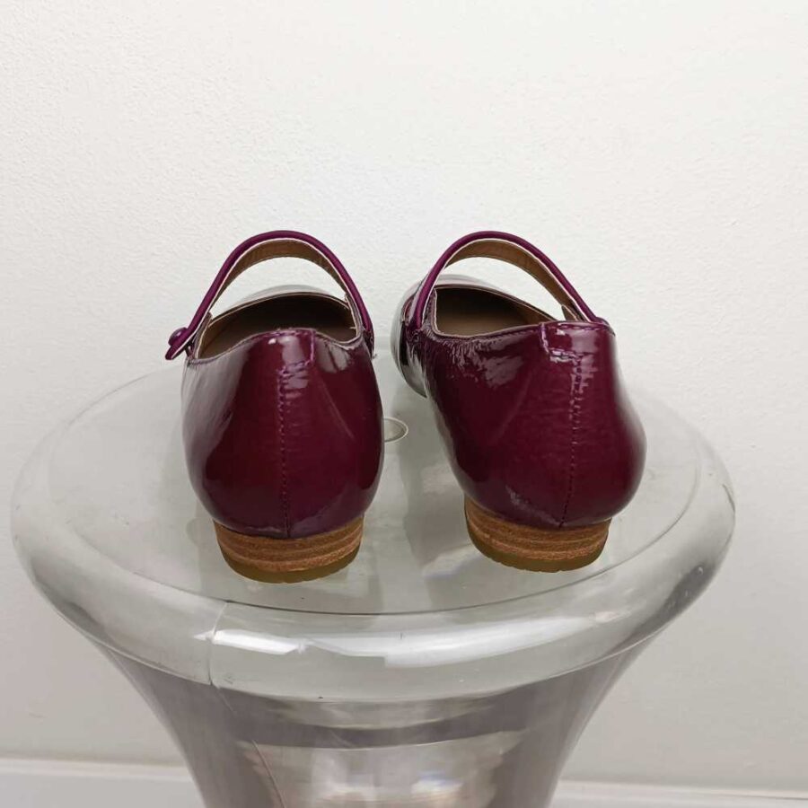 scarpe basse bordeaux vintage