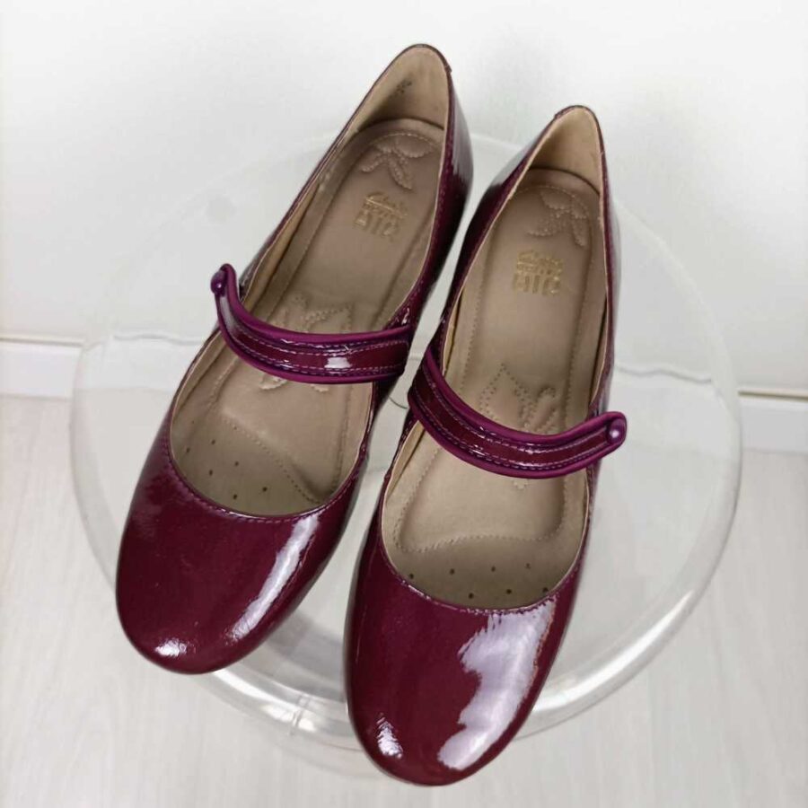 ballerine bordeaux vintage