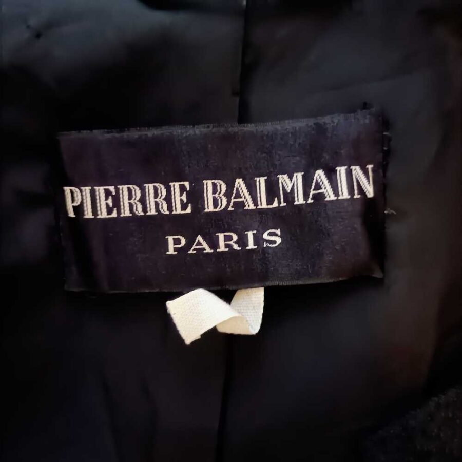 soprabito nero Pierre Balmain vintage