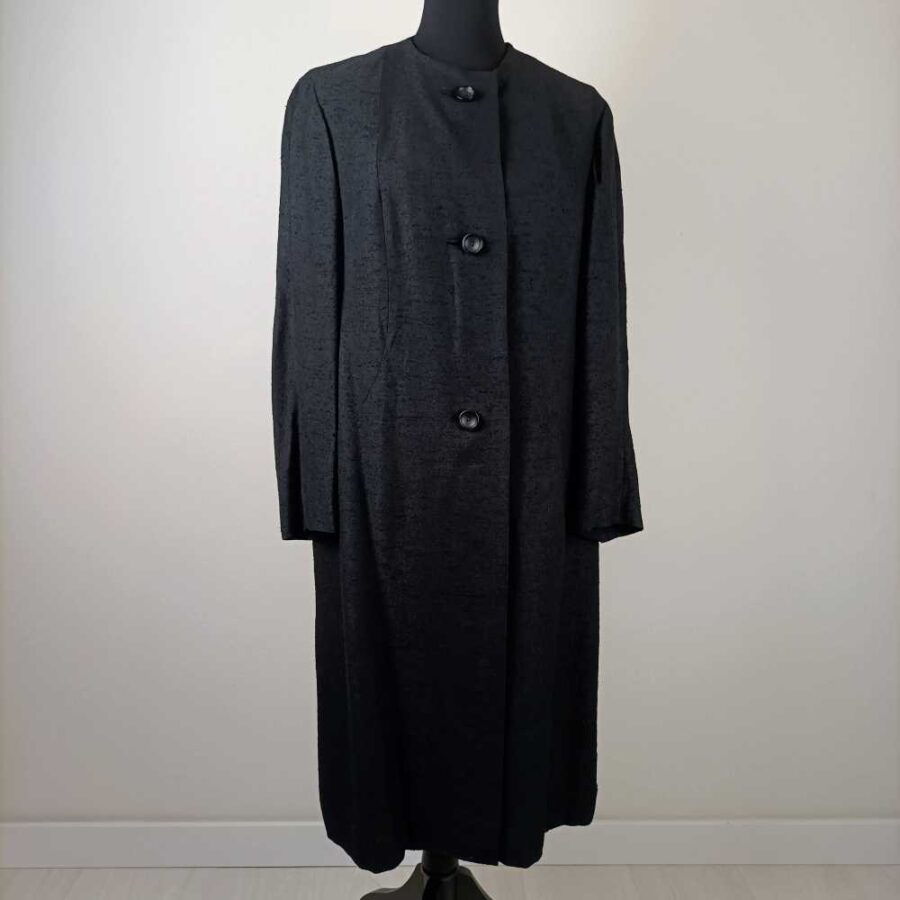 cappotto nero vintage Pierre Balmain