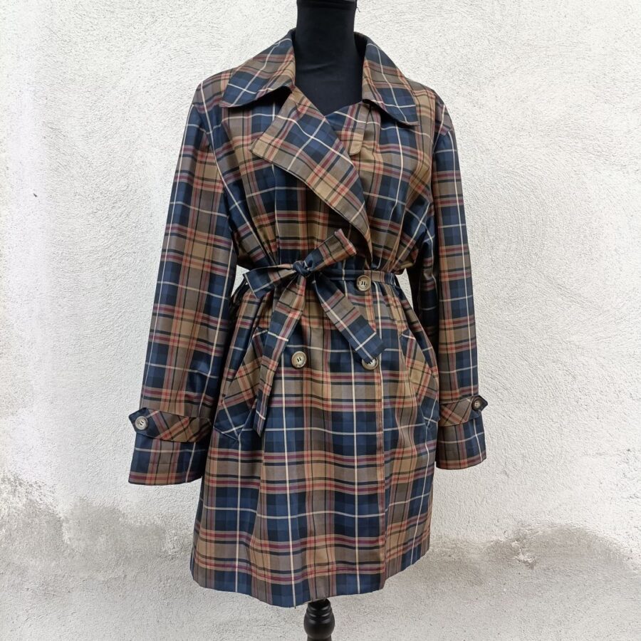 trench tartan vintage