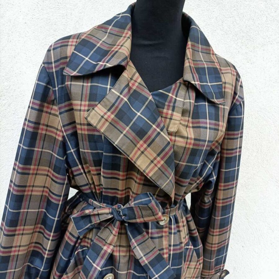 vintage plaid coat