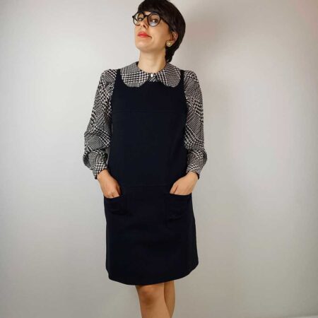 vintage black pencil dress