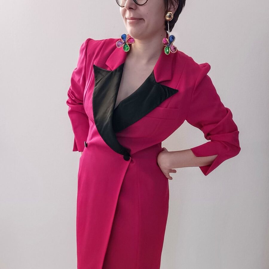 Christian Dior vintage tuxedo dress - immagine 2