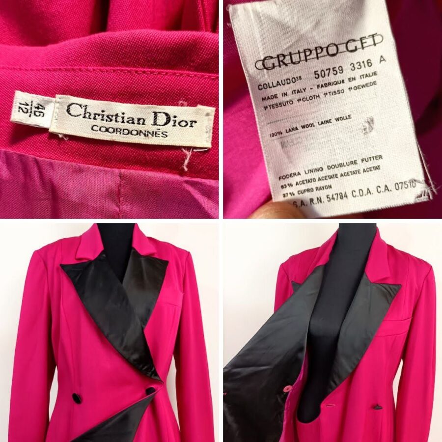Christian Dior vintage tuxedo dress - immagine 7