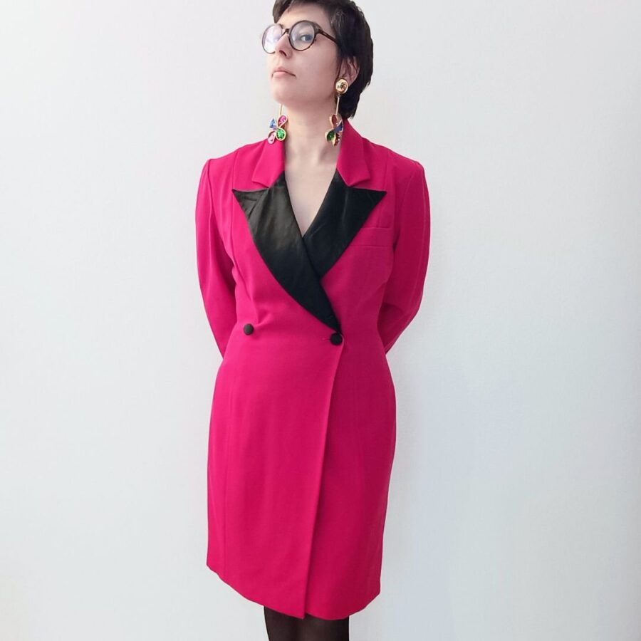 Christian Dior vintage tuxedo dress