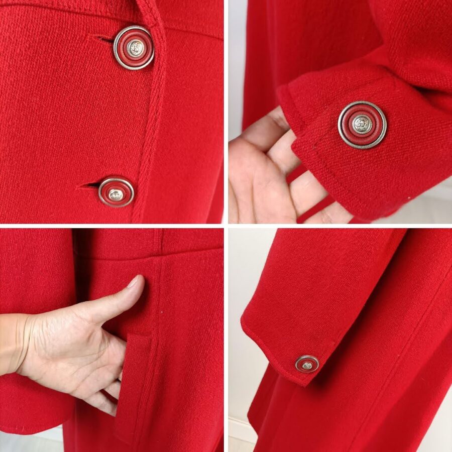 vintage red coat