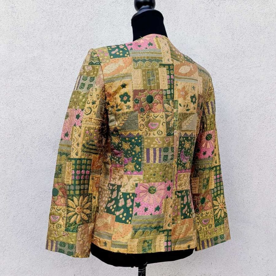 giacca sartoriale vintage multicolore