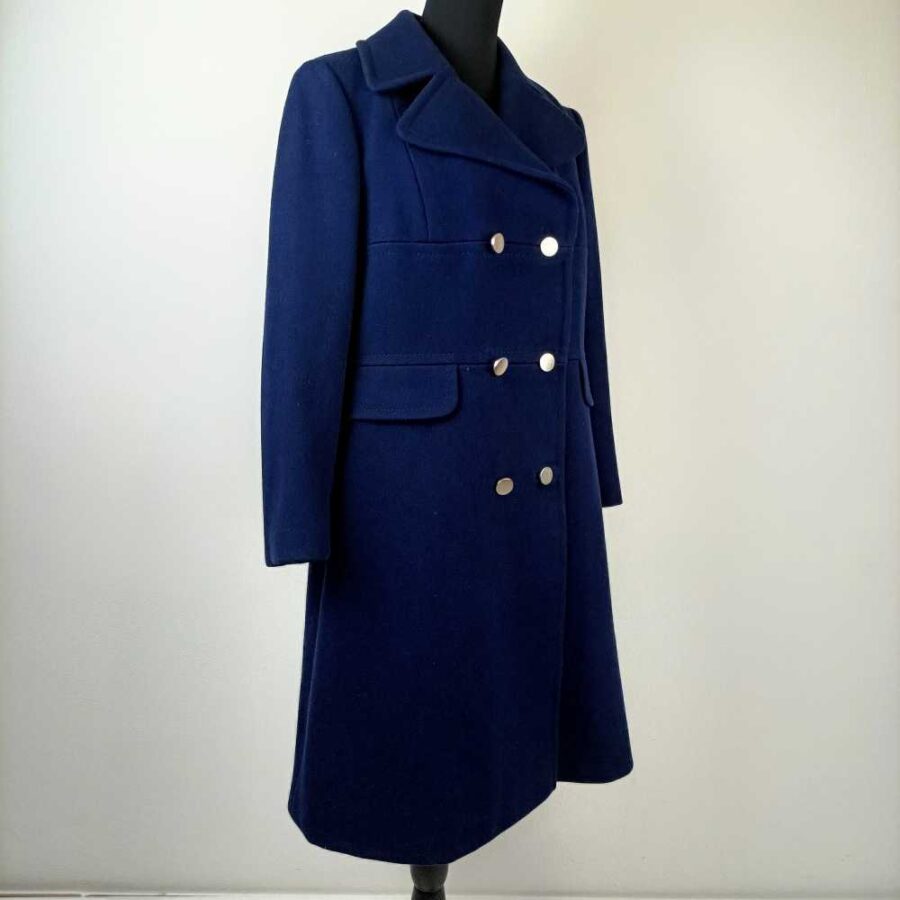 cappotto blu lana