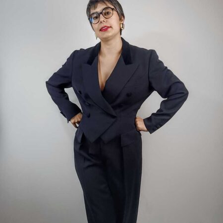 Escada smoking jumpsuit vintage 1980s